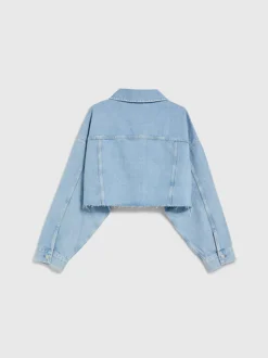 Calvin Klein Relaxed Cropped Denim Jacket 16 Calvin Klein Relaxed Cropped Denim Jacket -Calvin Cloth Shop J20J221506 1AA alternate6