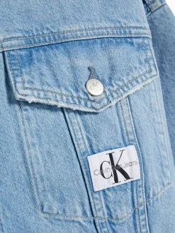 Calvin Klein Relaxed Cropped Denim Jacket 17 Calvin Klein Relaxed Cropped Denim Jacket -Calvin Cloth Shop J20J221506 1AA alternate7
