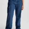 Calvin Klein Low Rise Straight Utility Jeans -Calvin Cloth Shop J20J221509 1A4 main