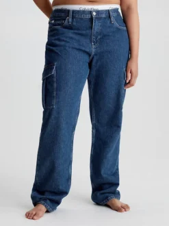 Calvin Klein Low Rise Straight Utility Jeans