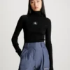 Calvin Klein Slim Ribbed Roll Neck Jumper