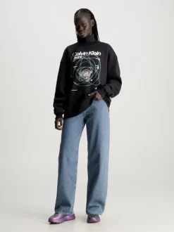 Calvin Klein High Rise Relaxed Jeans -Calvin Cloth Shop J20J221768 1BZ alternate4