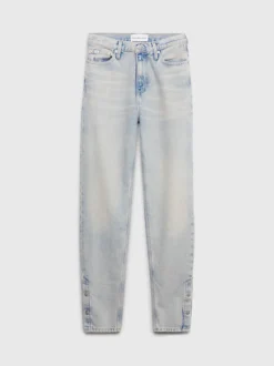 Calvin Klein Button Hem Mom Jeans 13 Calvin Klein Button Hem Mom Jeans -Calvin Cloth Shop J20J221793 1AA alternate5