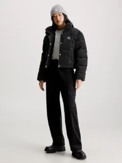 Calvin Klein High Rise Corduroy Cargo Pants 12 Calvin Klein High Rise Corduroy Cargo Pants -Calvin Cloth Shop J20J221861 BEH alternate4