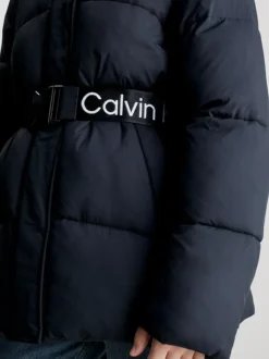 Calvin Klein Nylon Belted Puffer Jacket -Calvin Cloth Shop J20J221896 BEH alternate3