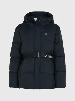 Calvin Klein Nylon Belted Puffer Jacket -Calvin Cloth Shop J20J221896 BEH alternate5