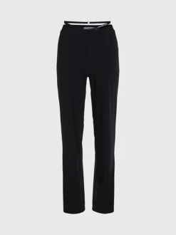 Calvin Klein Strap Detail Flared Jersey Trousers 11 Calvin Klein Strap Detail Flared Jersey Trousers -Calvin Cloth Shop J20J221919 BEH alternate4