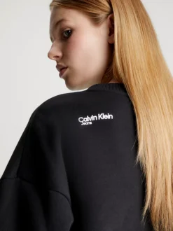 Calvin Klein Printed Boyfriend Sweatshirt -Calvin Cloth Shop J20J221940 BEH alternate3