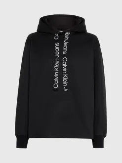 Calvin Klein Oversized Logo Tape Hoodie -Calvin Cloth Shop J20J221942 BEH alternate5