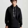 Calvin Klein Oversized Logo Tape Hoodie -Calvin Cloth Shop J20J221942 BEH main