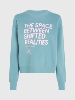 Calvin Klein Cotton Printed Sweatshirt -Calvin Cloth Shop J20J221943 CAX alternate4