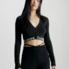 Calvin Klein Cropped Cotton Knit Cardigan