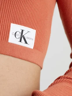 Calvin Klein Slim Cropped V-Neck Jumper 11 Calvin Klein Slim Cropped V-Neck Jumper -Calvin Cloth Shop J20J221969 SEC alternate3