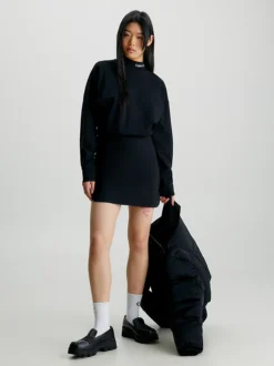 Calvin Klein Milano Jersey Long Sleeve Dress