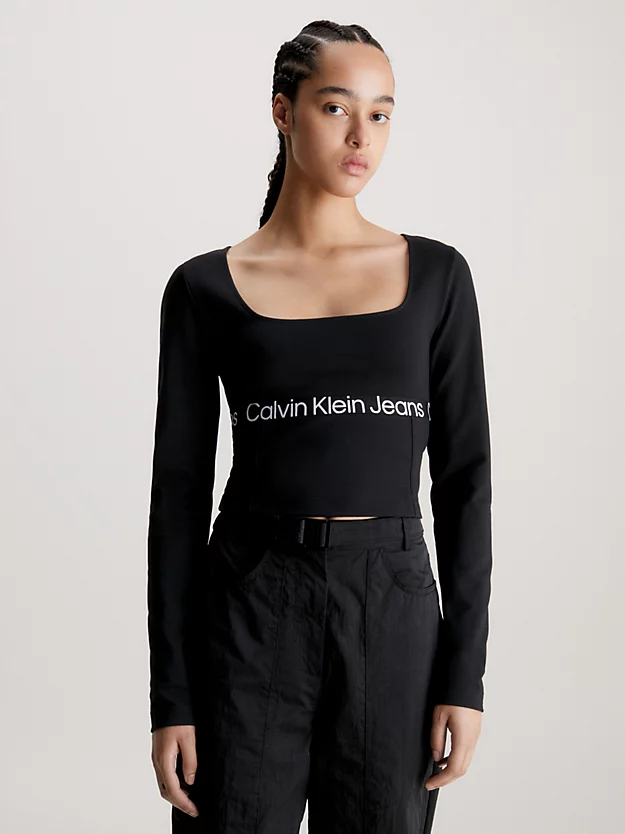 Calvin Klein Milano Jersey Long Sleeve Top 3 Calvin Klein Milano Jersey Long Sleeve Top