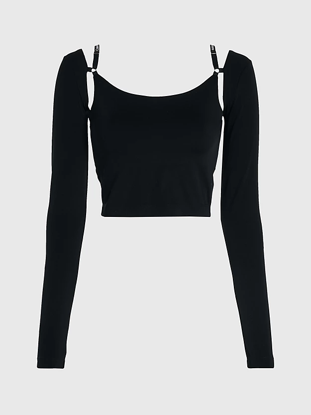 Calvin Klein Strap Detail Long Sleeve Top 7 Calvin Klein Strap Detail Long Sleeve Top - Image 5