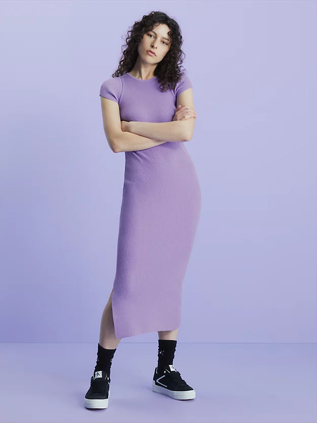Calvin Klein Slim Rib-Knit Midi Dress 3 Calvin Klein Slim Rib-Knit Midi Dress