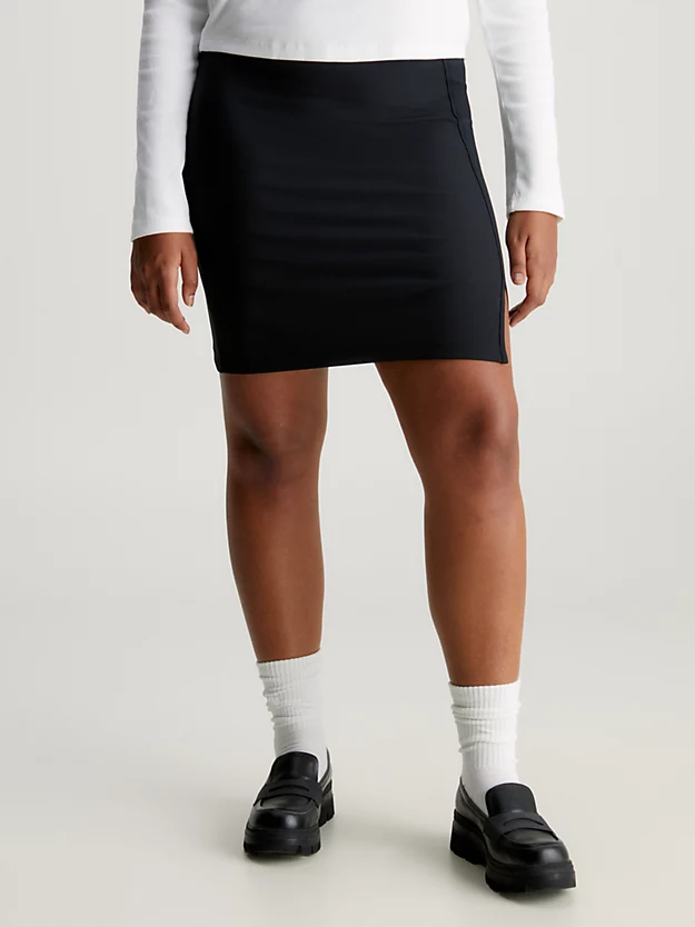 Calvin Klein Slim Ribbed Mini Skirt 4 Calvin Klein Slim Ribbed Mini Skirt - Image 2