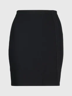 Calvin Klein Slim Ribbed Mini Skirt 13 Calvin Klein Slim Ribbed Mini Skirt -Calvin Cloth Shop J20J222190 BEH alternate5