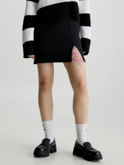 Calvin Klein Slim Ribbed Mini Skirt