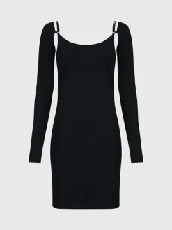 Calvin Klein Strap Detail Bodycon Mini Dress 11 Calvin Klein Strap Detail Bodycon Mini Dress -Calvin Cloth Shop J20J222193 BEH alternate4