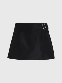 Calvin Klein Shiny Cut Out Mini Skirt -Calvin Cloth Shop J20J222224 BEH alternate5