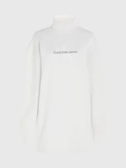 Calvin Klein Monogram Sweatshirt Dress -Calvin Cloth Shop J20J222362 YBI alternate5