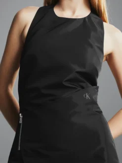 Calvin Klein Halter Neck Wrap Dress -Calvin Cloth Shop J20J222572 BEH alternate4