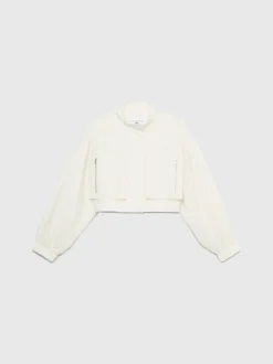 Calvin Klein Cropped Zip Sleeve Jacket -Calvin Cloth Shop J20J222574 YBI alternate5