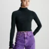 Calvin Klein Slim Ribbed Cropped Jumper -Calvin Cloth Shop J20J222722 BEH main