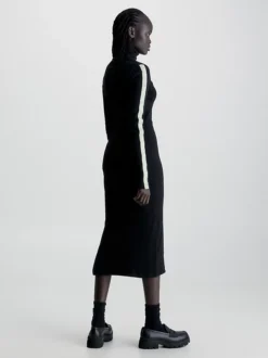 Calvin Klein Slim Ribbed Maxi Dress -Calvin Cloth Shop J20J222728 BEH alternate2