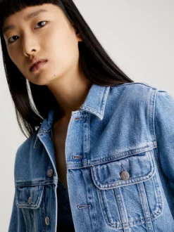 Calvin Klein 90's Cropped Denim Jacket -Calvin Cloth Shop J20J223014 1A4 alternate2