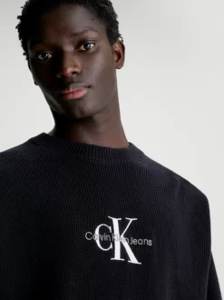 Calvin Klein Relaxed Monogram Jumper -Calvin Cloth Shop J30J322460 BEH alternate2