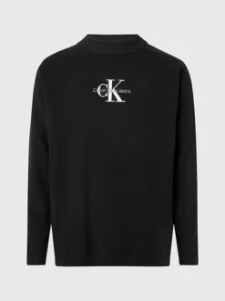 Calvin Klein Relaxed Monogram Jumper -Calvin Cloth Shop J30J322460 BEH alternate4