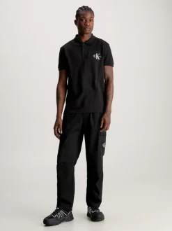 Calvin Klein Monogram Polo Shirt -Calvin Cloth Shop J30J323395 BEH alternate3