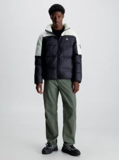 Calvin Klein Colour Block Puffer Jacket -Calvin Cloth Shop J30J323461 LCE alternate4