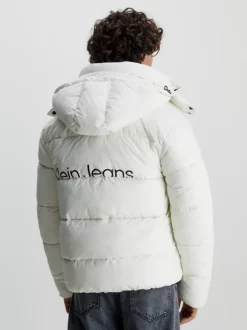 Calvin Klein Crinkle Nylon Puffer Jacket -Calvin Cloth Shop J30J323708 YBI alternate2
