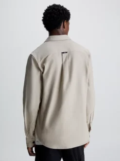 Calvin Klein Cotton Flannel Shirt -Calvin Cloth Shop J30J323972 PED alternate2