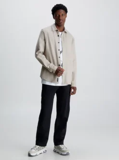 Calvin Klein Cotton Flannel Shirt -Calvin Cloth Shop J30J323972 PED alternate4
