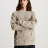 Calvin Klein Cotton Waffle Jumper -Calvin Cloth Shop J30J323986 PED main