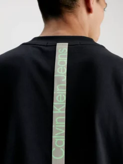 Calvin Klein Logo Tape T-shirt -Calvin Cloth Shop J30J323993 BEH alternate3