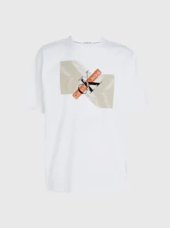 Calvin Klein Oversized Graphic Logo T-shirt -Calvin Cloth Shop J30J324013 YAF alternate4
