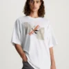 Calvin Klein Oversized Graphic Logo T-shirt -Calvin Cloth Shop J30J324013 YAF main