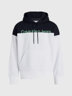 Calvin Klein Relaxed Colour Block Hoodie -Calvin Cloth Shop J30J324089 YAF alternate5