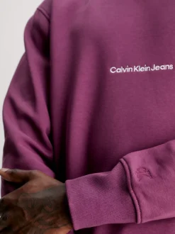 Calvin Klein Relaxed Logo Sweatshirt -Calvin Cloth Shop J30J324116 VAC alternate3