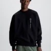 Calvin Klein Oversized Cotton Sweatshirt 1 Calvin Klein Oversized Cotton Sweatshirt -Calvin Cloth Shop J30J324119 BEH main