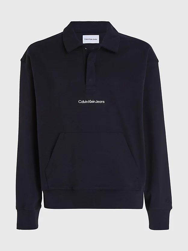 Calvin Klein Relaxed Polo Sweatshirt 8 Calvin Klein Relaxed Polo Sweatshirt - Image 6