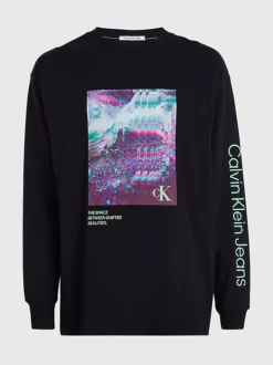 Calvin Klein Photo Print Long Sleeve T-shirt -Calvin Cloth Shop J30J324154 BEH alternate5