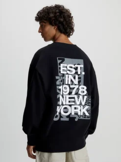 Calvin Klein Cotton Back Logo Sweatshirt