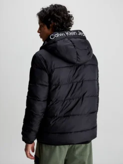 Calvin Klein Lightweight Logo Tape Puffer Jacket -Calvin Cloth Shop J30J324330 BEH alternate2
